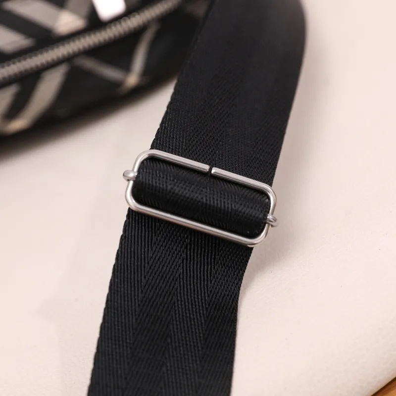 Burberry Black Check Crossbody Satchel Bag 146 - Image 9