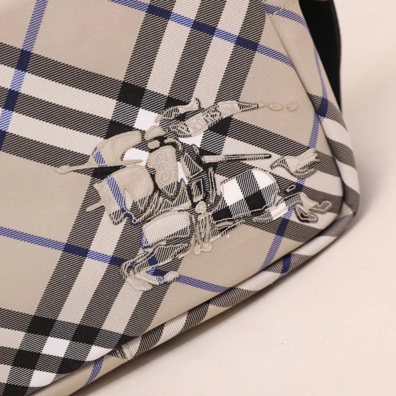 Burberry Beige Check Crossbody Bag 147 - Image 4