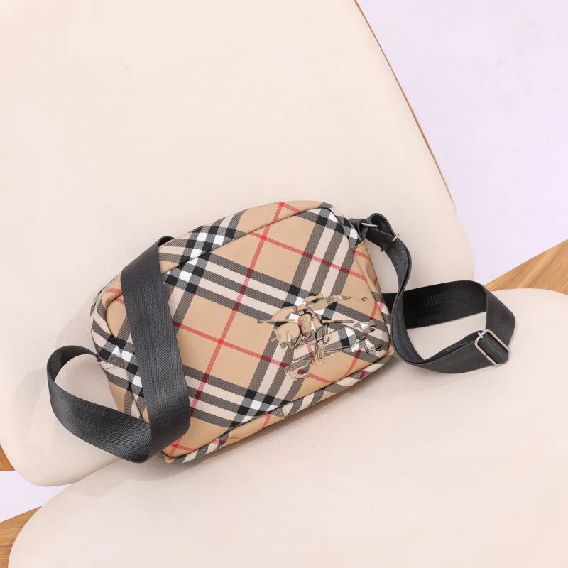 Burberry Classic Check Crossbody Satchel Bag
