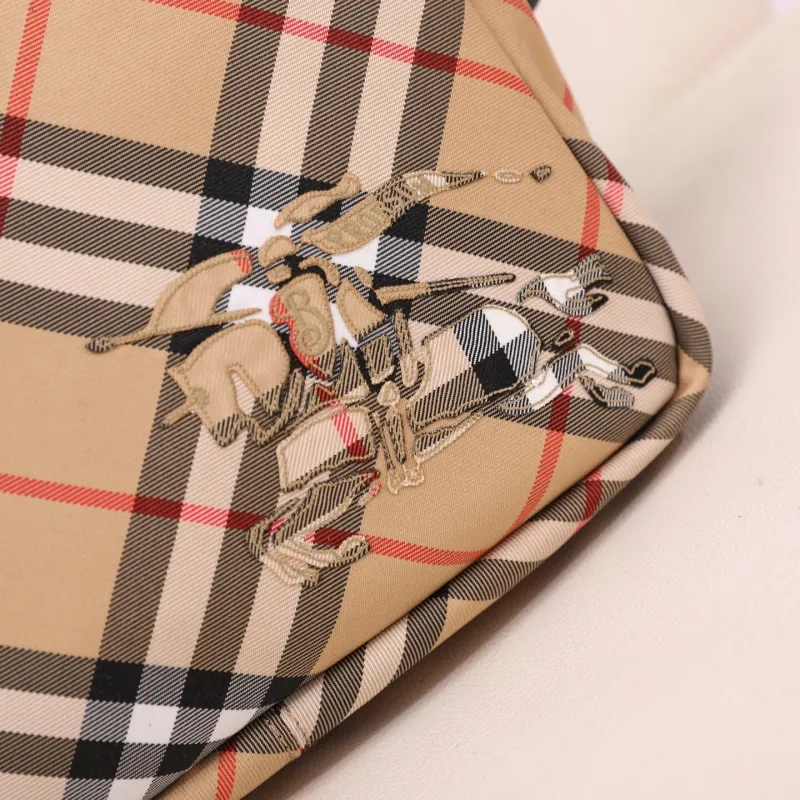 Burberry Classic Check Crossbody Satchel Bag - Image 5