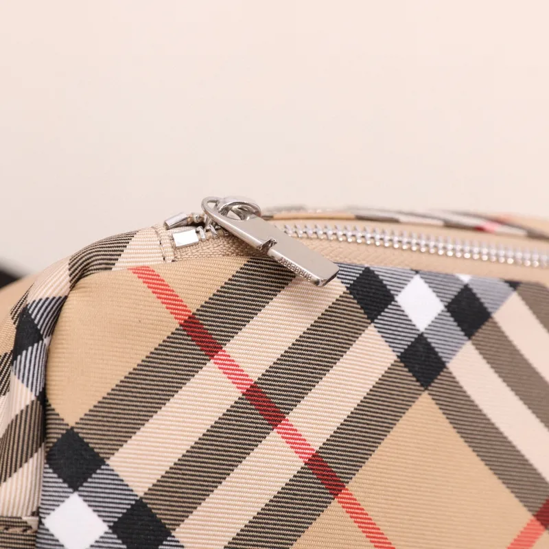 Burberry Classic Check Crossbody Satchel Bag - Image 6