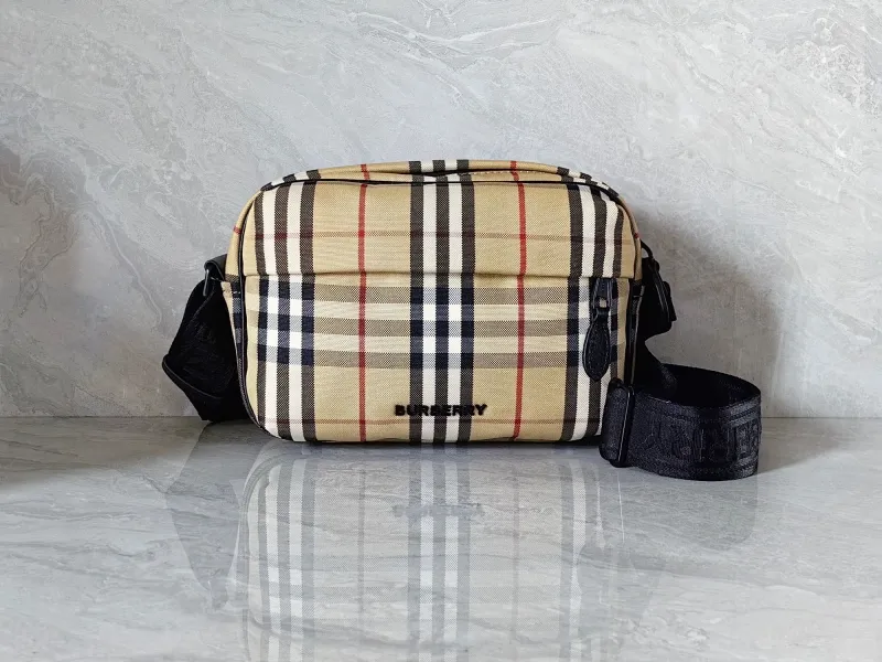 Burberry Classic Check Crossbody Satchel Bag 151
