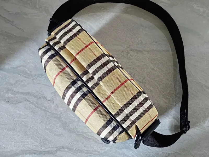 Alternative view of Burberry Classic Check Crossbody Satchel Bag 151