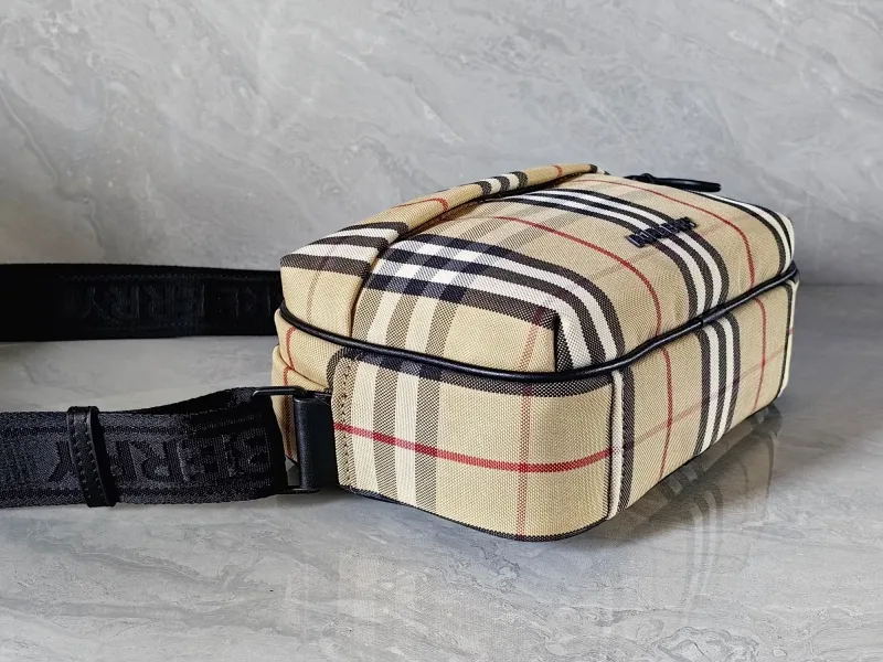 Burberry Classic Check Crossbody Satchel Bag 151 - Image 3