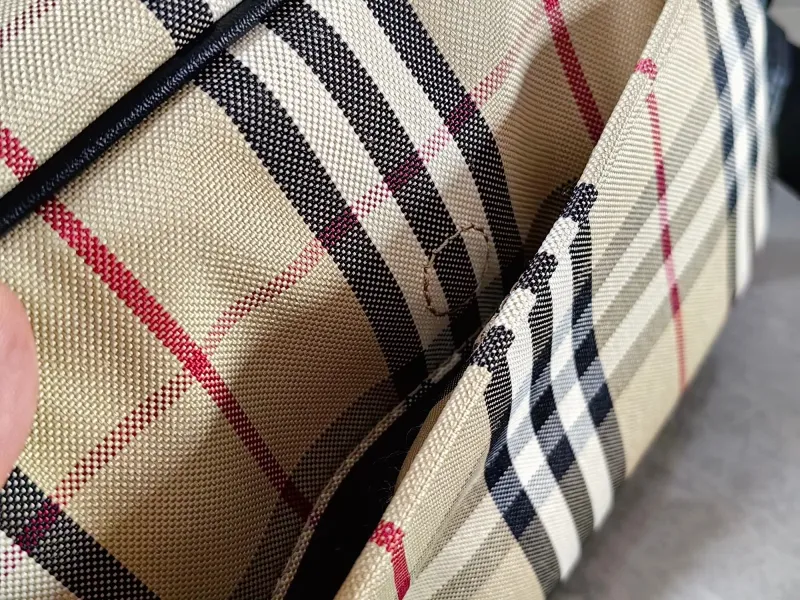 Burberry Classic Check Crossbody Satchel Bag 151 - Image 4