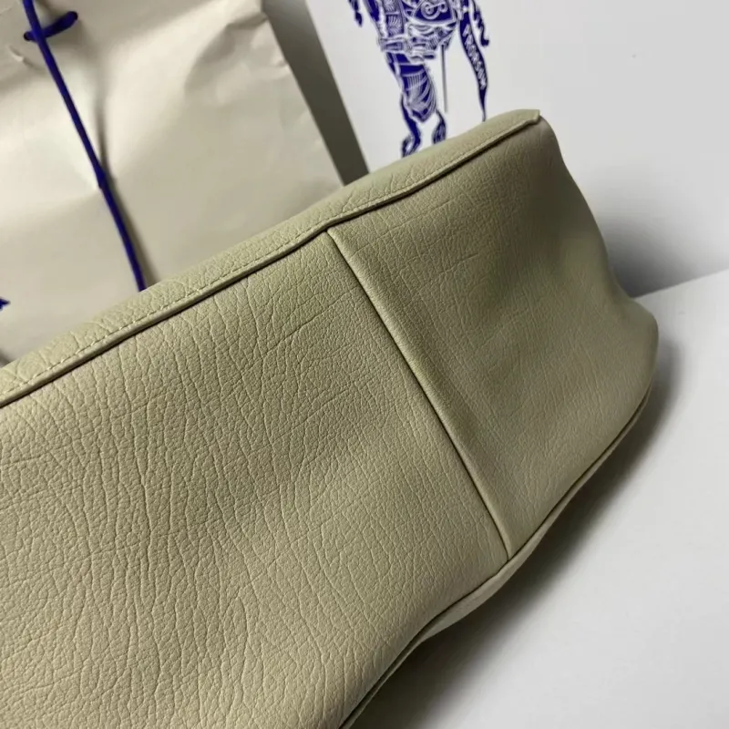 Burberry Beige Leather Hobo Shoulder Bag 154 - Image 7