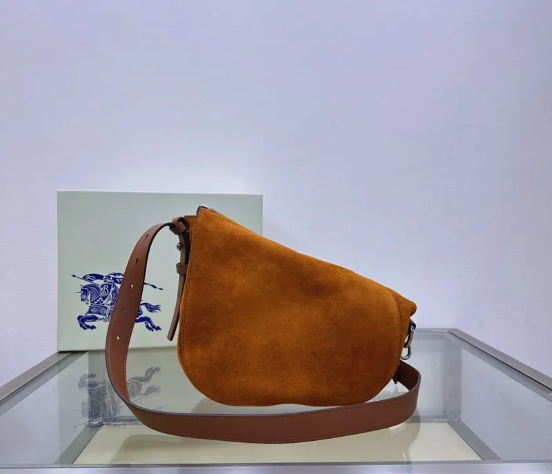 Alternative view of Burberry Brown Suede Satchel Bag 156
