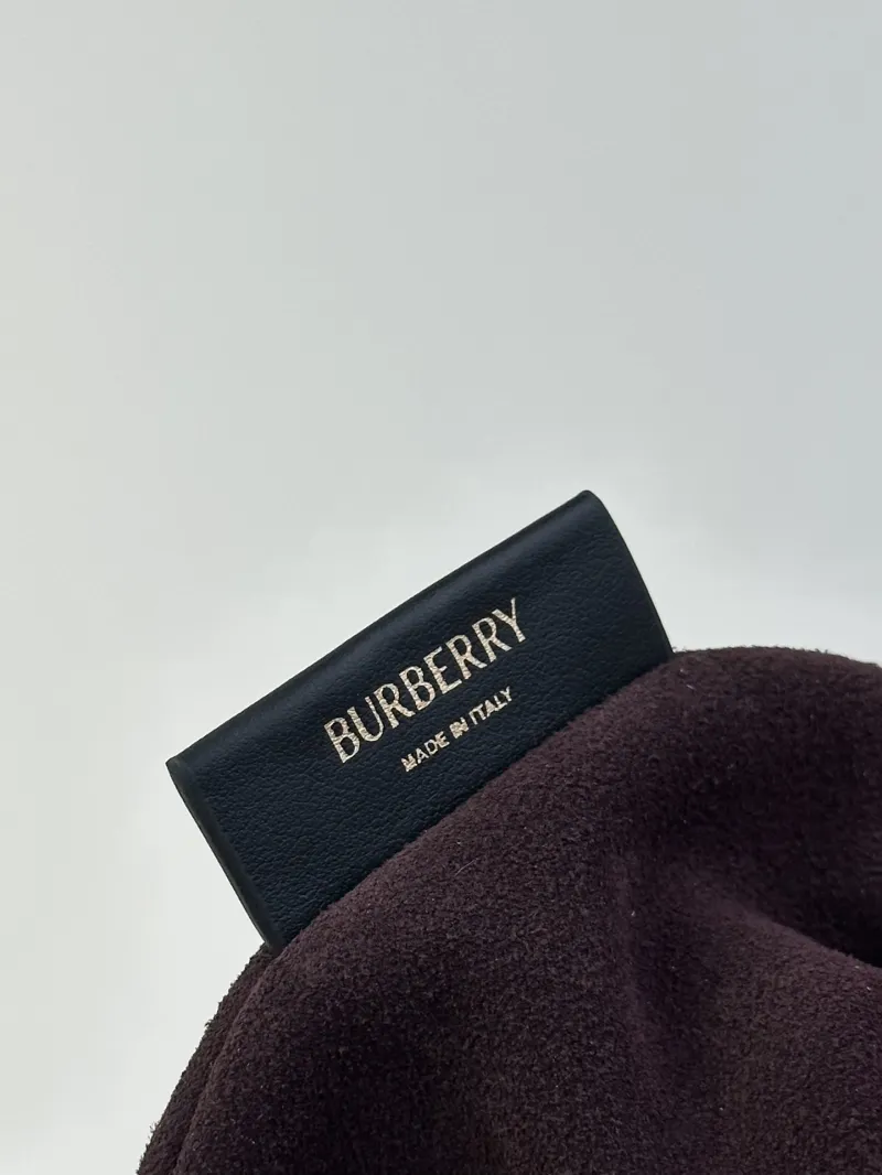Burberry Dark Green Leather Crossbody Satchel Bag 158 - Image 9