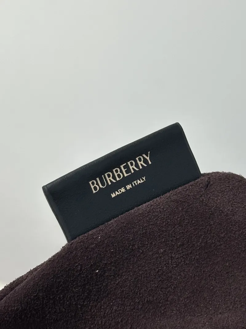 Burberry Purple Leather Satchel Crossbody Bag - Image 9