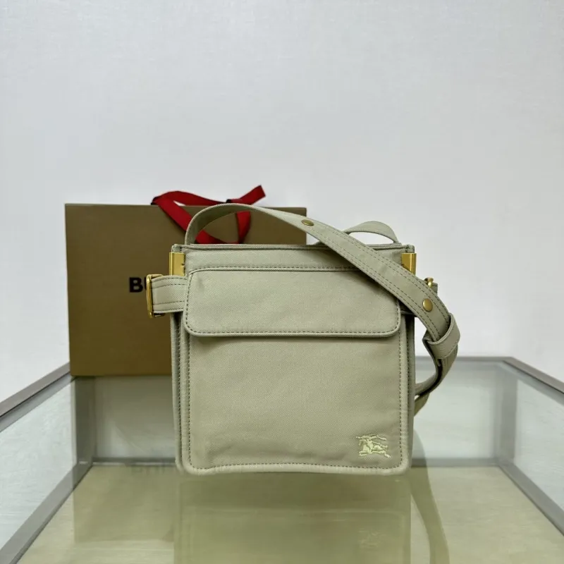 Burberry Light Beige Satchel Crossbody Bag 161