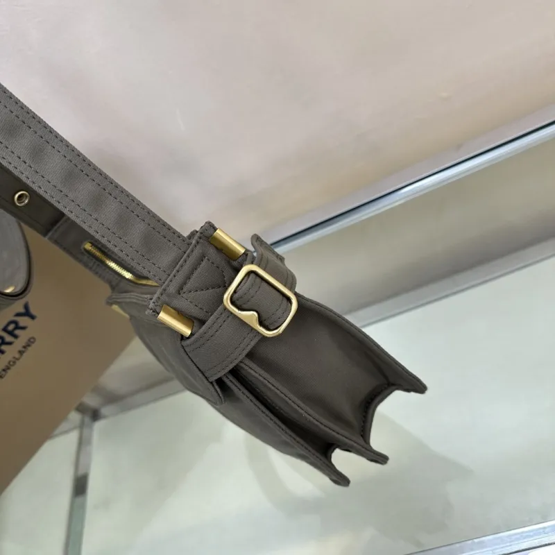 Burberry Gray Crossbody Satchel Bag 162 - Image 4