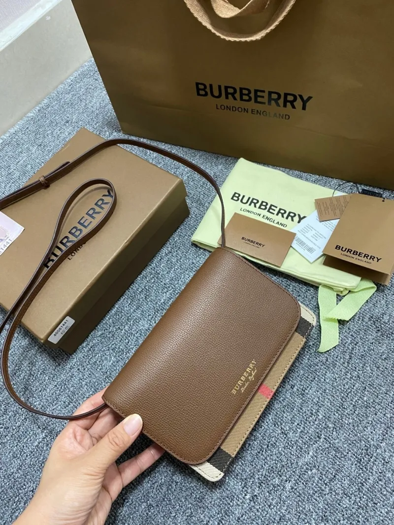 Alternative view of Burberry Brown Crossbody Satchel Bag 46081441