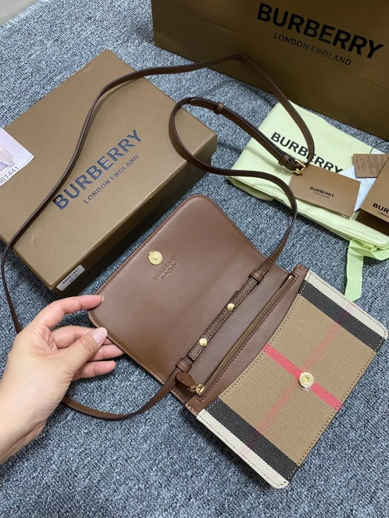 Burberry Brown Crossbody Satchel Bag 46081441 - Image 6