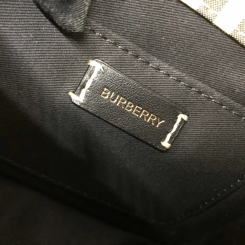 Burberry Check Crossbody Satchel Bag - Image 7