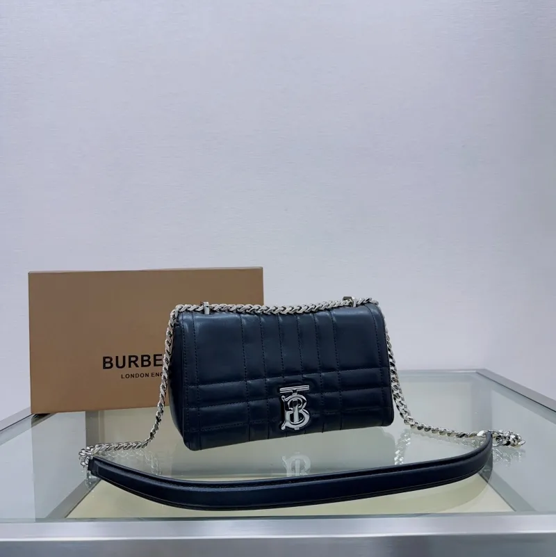 Alternative view of Burberry Black Quilted Leather Chain Shoulder Bag