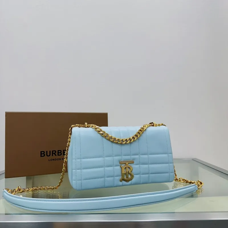 Alternative view of Burberry Light Blue Quilted Satchel Bag