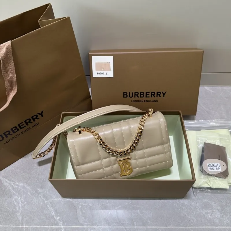 Burberry Beige Quilted Satchel Bag 80595111 - Image 3