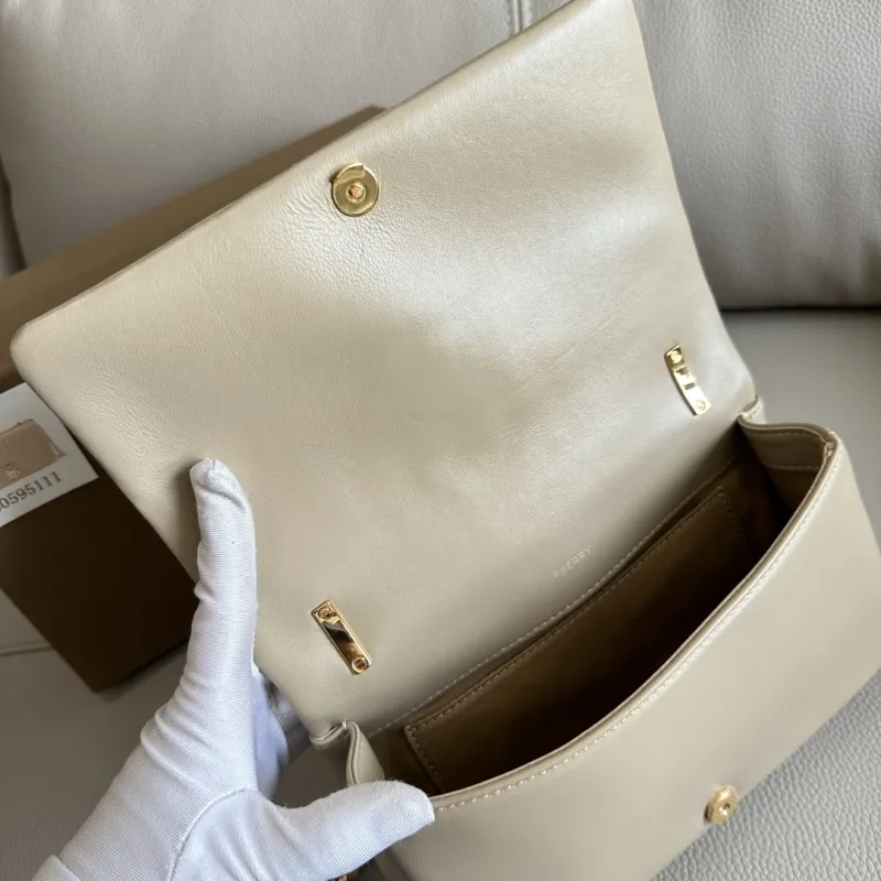 Burberry Beige Quilted Satchel Bag 80595111 - Image 7