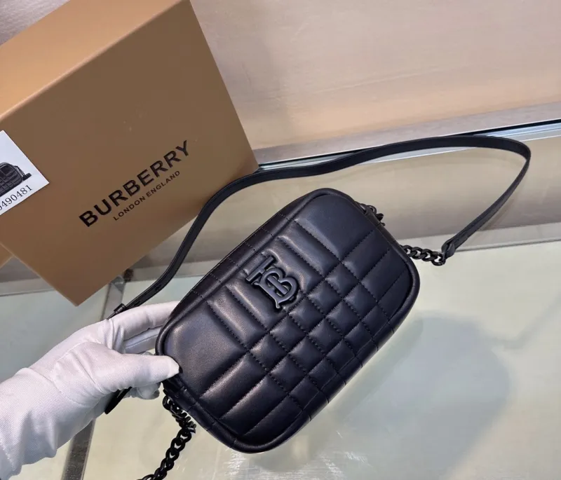 Burberry Black Quilted Crossbody Camera Bag 80490481 - Image 3