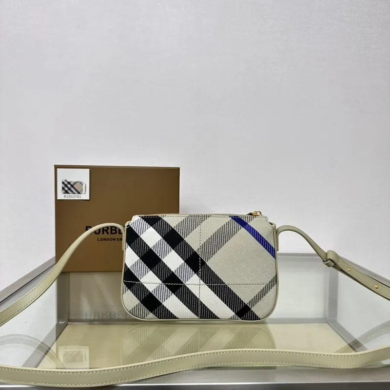 Alternative view of Burberry 81033781 Beige Check Crossbody Bag