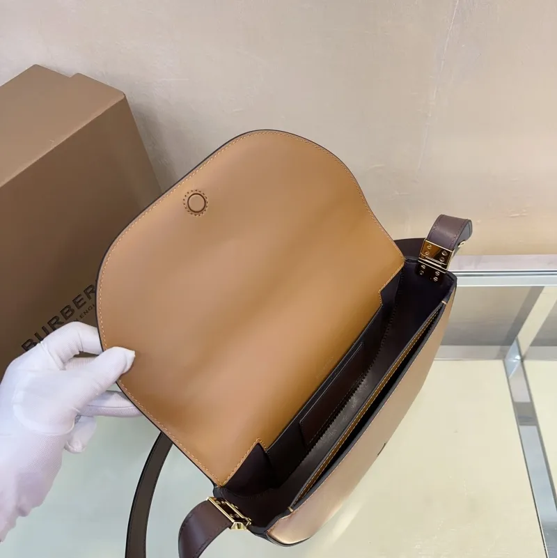 Burberry Tan Crossbody Saddle Bag 80347171 - Image 8