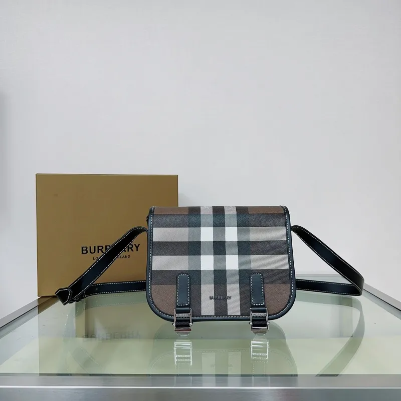 Burberry Dark Check Crossbody Bag 8036552 - Image 3
