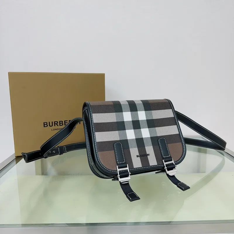 Burberry Dark Check Crossbody Bag 8036552 - Image 4