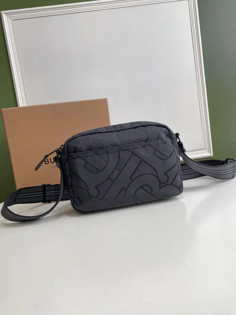 Alternative view of Burberry Dark Gray Crossbody Satchel Bag