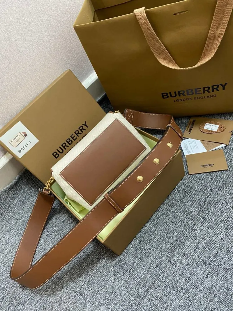 Alternative view of Burberry Beige Brown Satchel Bag 80264541