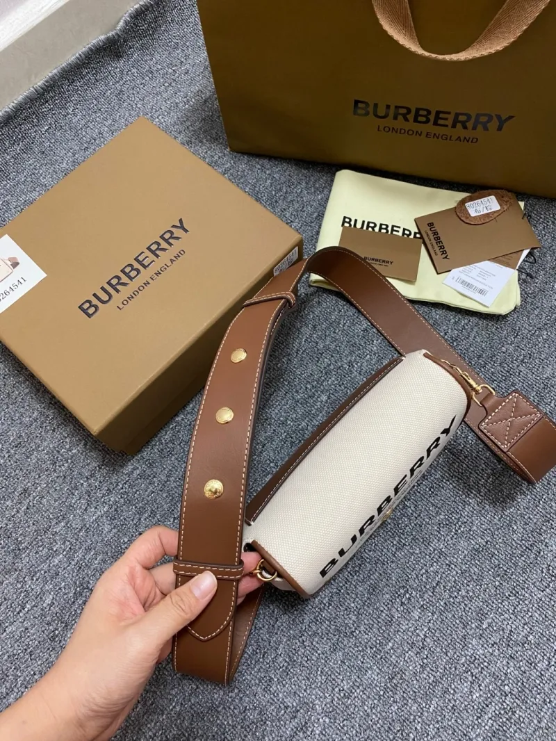 Burberry Beige Brown Satchel Bag 80264541 - Image 7