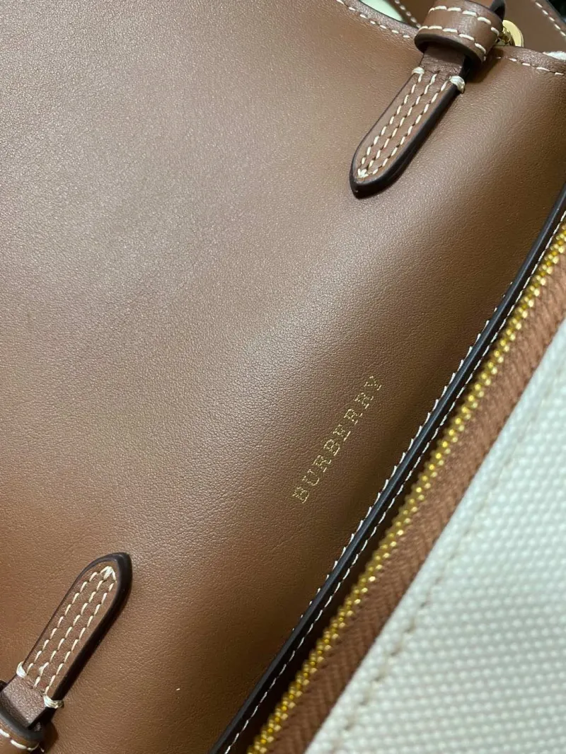 Burberry Beige Brown Satchel Bag 80264541 - Image 9