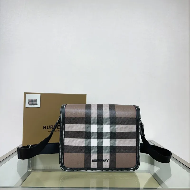 Burberry Classic Check Crossbody Messenger Bag