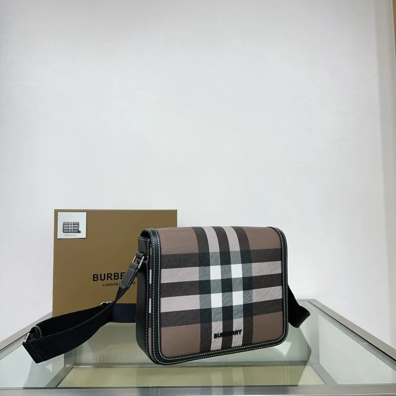 Burberry Classic Check Crossbody Messenger Bag - Image 3