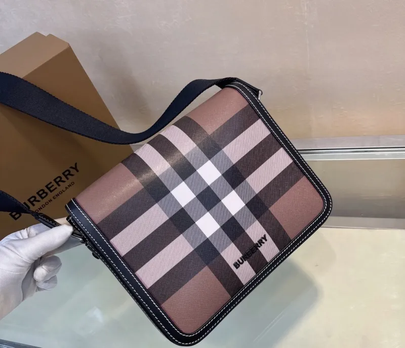 Burberry Classic Check Crossbody Messenger Bag - Image 6