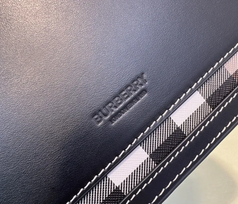 Burberry Classic Check Crossbody Messenger Bag - Image 9