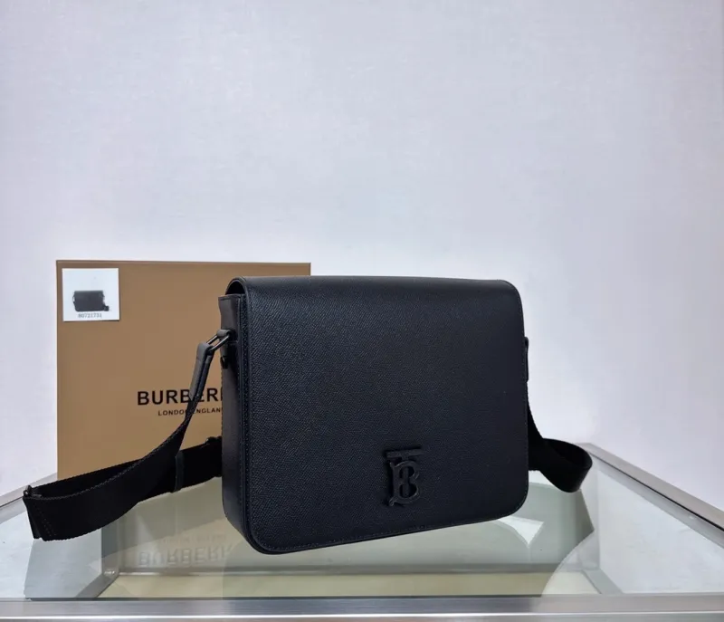 Alternative view of Burberry Black Leather Crossbody Messenger Bag
