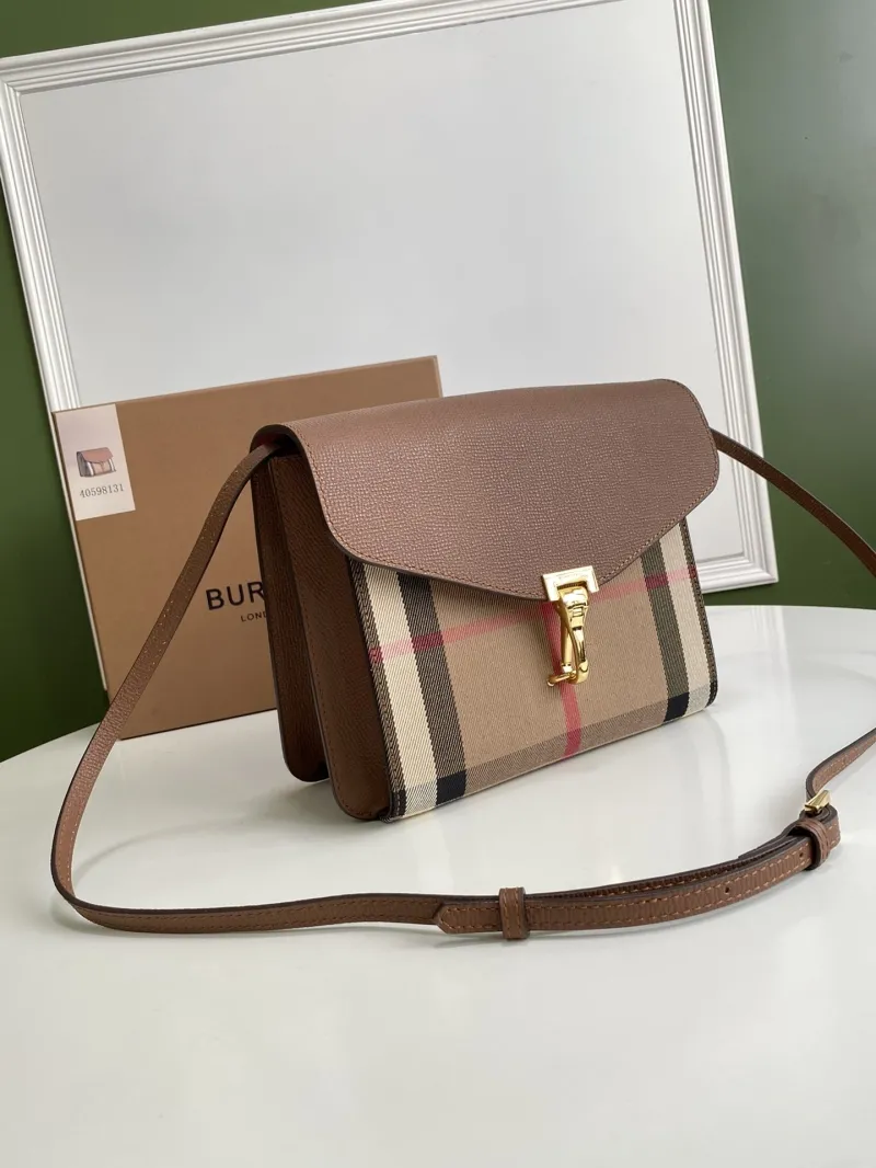 Alternative view of Burberry Brown Check Crossbody Satchel Bag 40598131