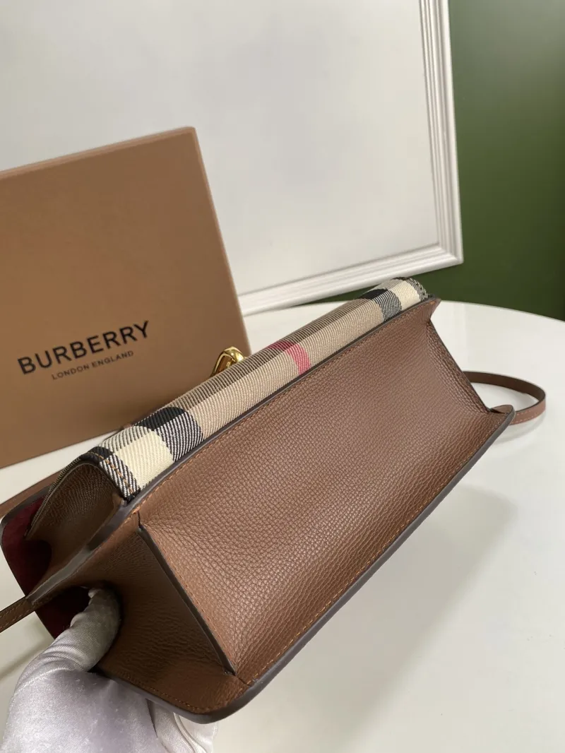 Burberry Brown Check Crossbody Satchel Bag 40598131 - Image 5