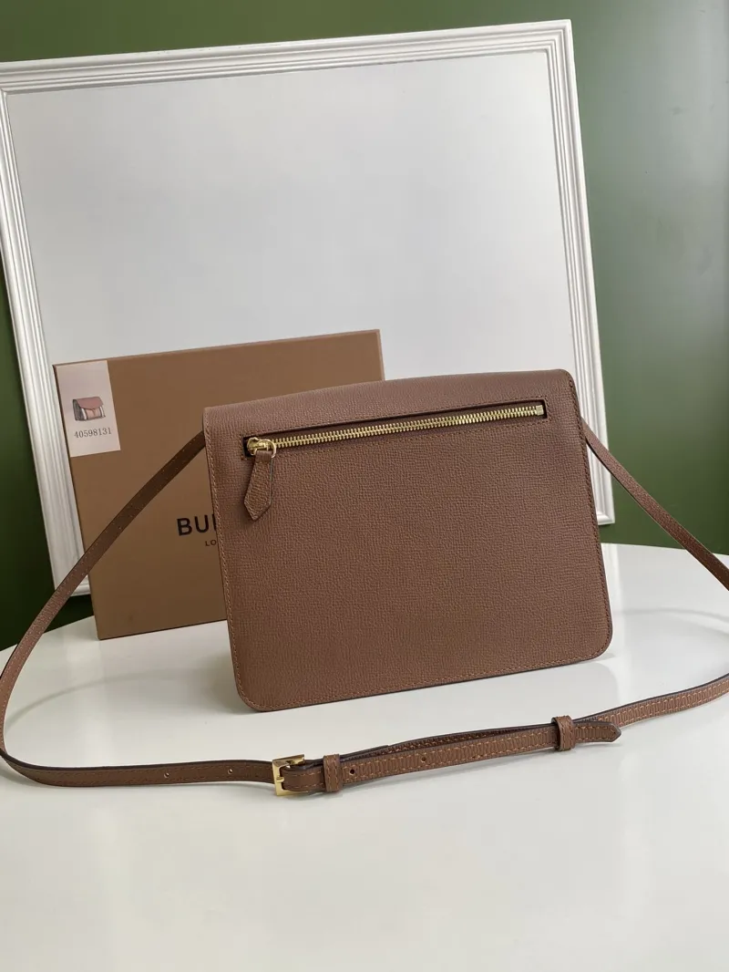 Burberry Brown Check Crossbody Satchel Bag 40598131 - Image 9