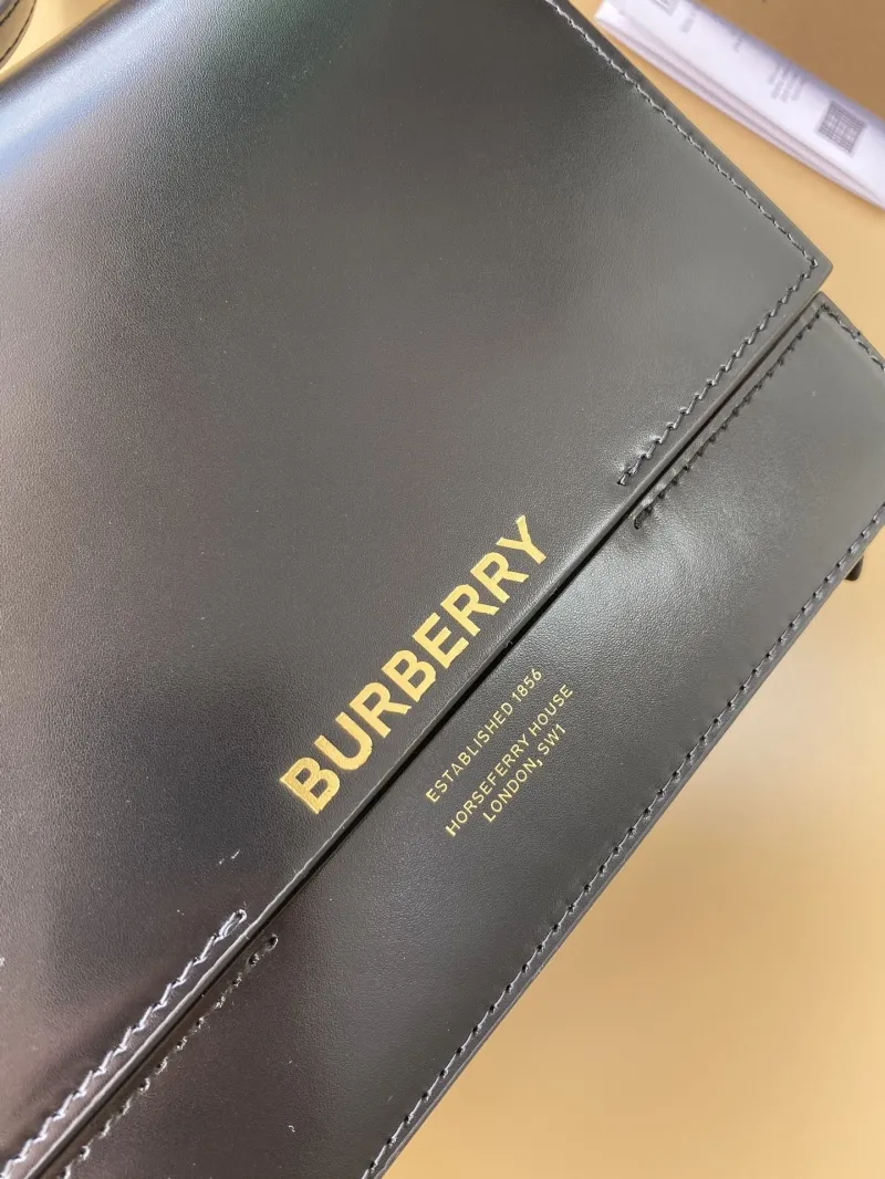 Alternative view of Burberry Black Leather Crossbody Satchel Bag