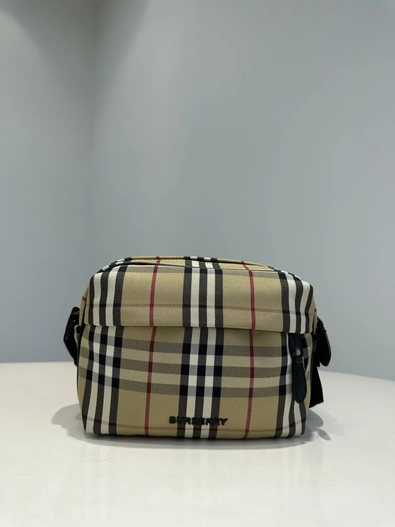 Burberry Vintage Check Crossbody Satchel Bag - Image 3