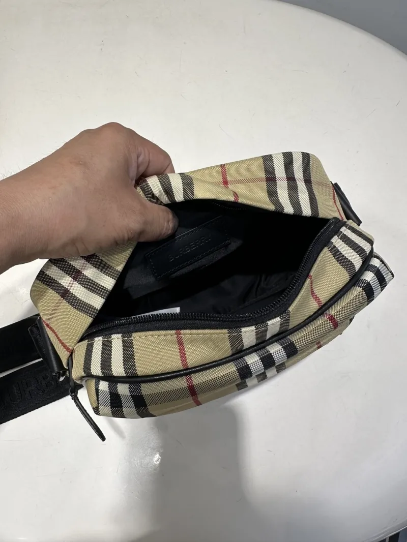 Burberry Vintage Check Crossbody Satchel Bag - Image 8
