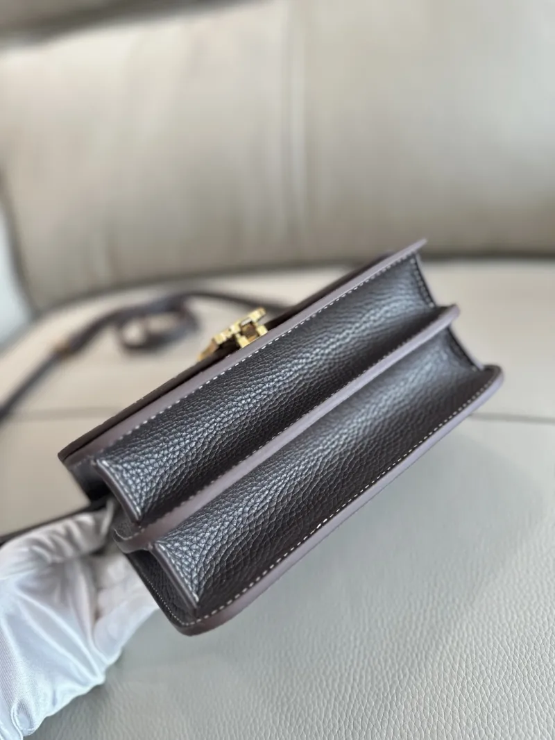 Burberry Dark Gray Crossbody Satchel Bag 198 - Image 6