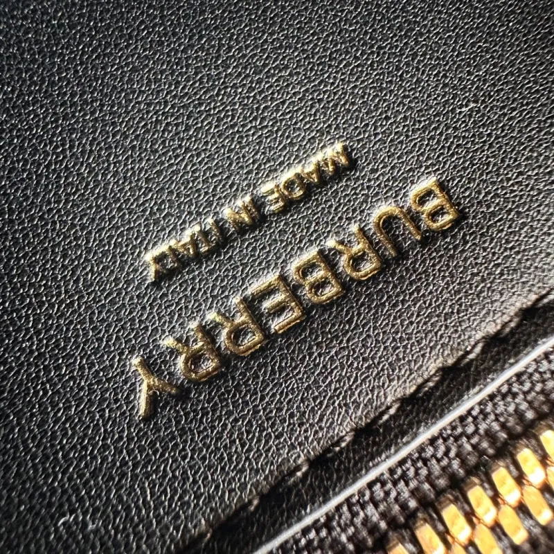 Burberry Dark Gray Leather Crossbody Satchel Bag - Image 8