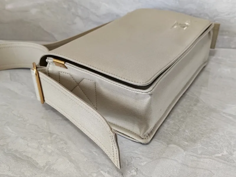 Alternative view of Burberry Light Gray Crossbody Satchel Bag 203
