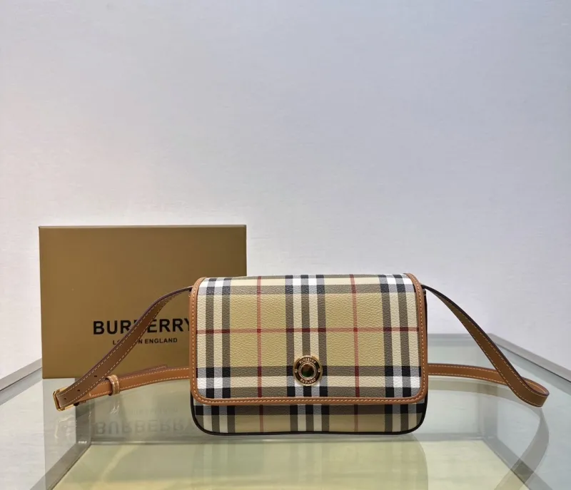 Burberry Vintage Check Satchel Crossbody Bag 205