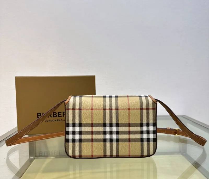 Burberry Vintage Check Satchel Crossbody Bag 205 - Image 3
