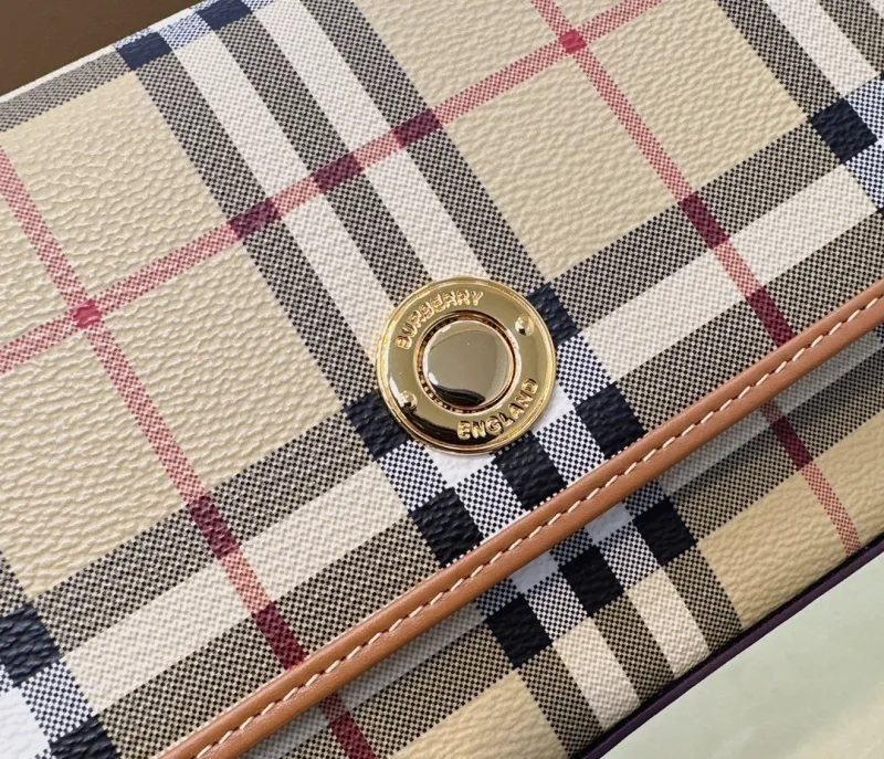 Burberry Vintage Check Satchel Crossbody Bag 205 - Image 4