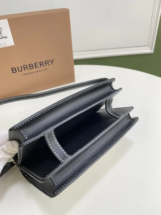 Burberry Navy Beige Crossbody Satchel Bag 80146111 - Image 6