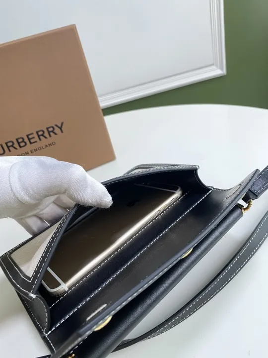 Burberry Navy Beige Crossbody Satchel Bag 80146111 - Image 8